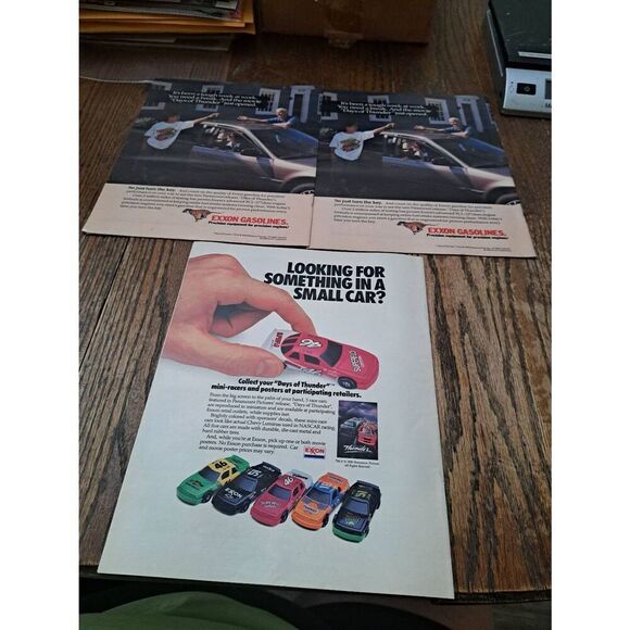 Lot of 3 Days of Thunder Family Fun Books 1990 NASCAR Paramount Exxon Promo - Picture 3 of 12